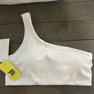 All in motion white sports bra